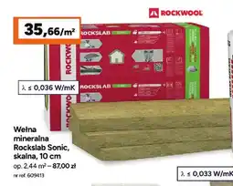 Bricoman Wełna mineralna Rockwool Rockslab Sonic 10 cm oferta