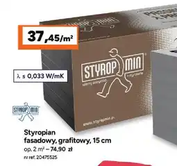 Bricoman Styropian fasadowy grafitowy Styropmin 15 cm oferta