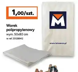 Bricoman Worek polipropylenowy Bricoman 50x80 cm oferta