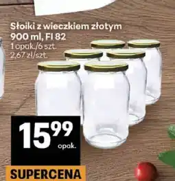 Delikatesy Centrum Słoiki z wieczkiem złotym 900 ml Fi 82 oferta