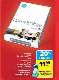 Carrefour Papier ksero HP oferta