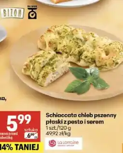 Delikatesy Centrum Schiaccata chleb pszenny płaski z pesto i serem oferta