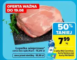 Carrefour Łopatka wieprzowa Carrefour oferta