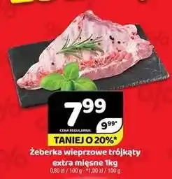 Żeberka wieprzowe trójkąty extra mięsne