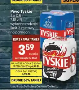 Delikatesy Centrum Piwo Tyskie Gronie 4-pak oferta