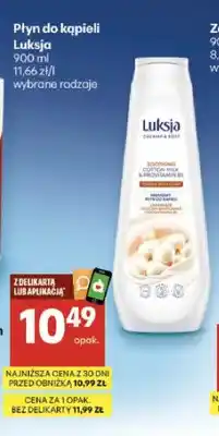 Delikatesy Centrum Płyn do kąpieli Luksja oferta