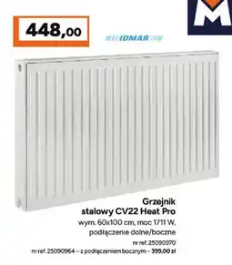 Bricoman Grzejnik stalowy CV22 Heat Pro boczne Idmar oferta