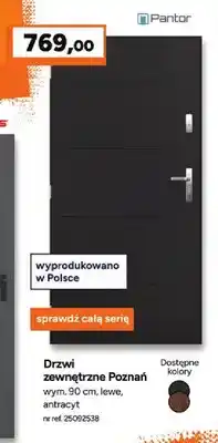 Bricoman Drzwi zewnętrzne Pantor Poznań oferta