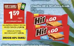 Delikatesy Centrum Ciastka Hit & GO choco & milk oferta