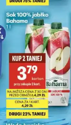 Delikatesy Centrum Sok jabłko Bahama 100% oferta