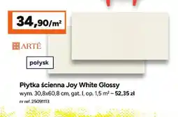 Bricoman Płytka ścienna Joy White Glossy Arté oferta