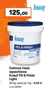 Bricoman Gotowa masa szpachlowa Knauf Fill & Finish Light oferta