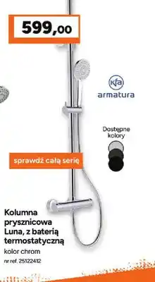 Bricoman Kolumna prysznicowa Kfa Armatura Luna z baterią termostatyczną oferta