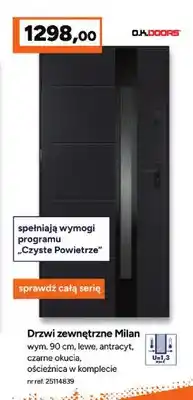 Bricoman Drzwi zewnętrzne O.K. Doors Milan oferta
