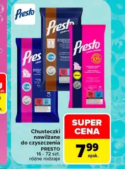 Carrefour Chusteczki nawilżane Presto oferta