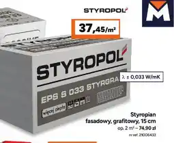 Bricoman Styropian fasadowy grafitowy Styropol 15 cm oferta