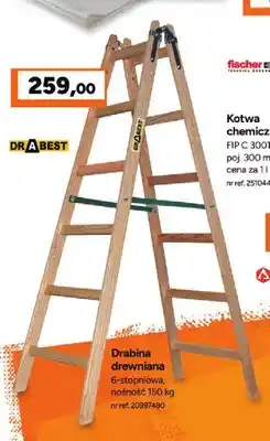 Bricoman Drabina drewniana Drabest 6-stopniowa oferta