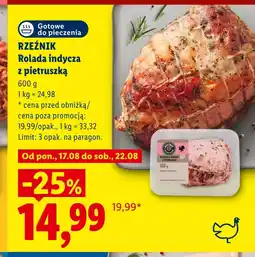 Lidl Rolada indycza Rzeźnik oferta