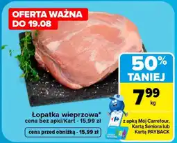 Carrefour Market Łopatka wieprzowa Carrefour oferta