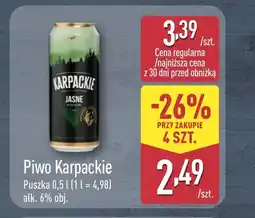 ALDI Piwo Karpackie oferta