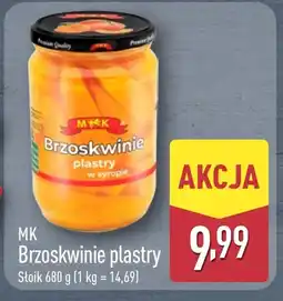 ALDI Brzoskwinie połówki MK oferta