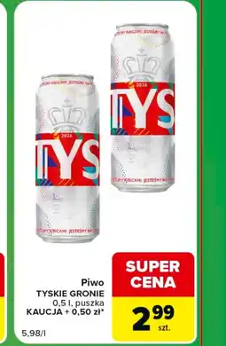 Carrefour Express Piwo Tyskie oferta