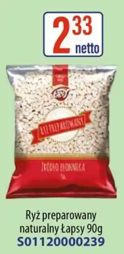 AT Ryż preparowany naturalny łapsy oferta