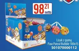 AT Lizak z gumą Paw Patrol Bubble oferta