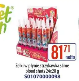 AT Żelki w płynie strzykawka slime blood shots oferta