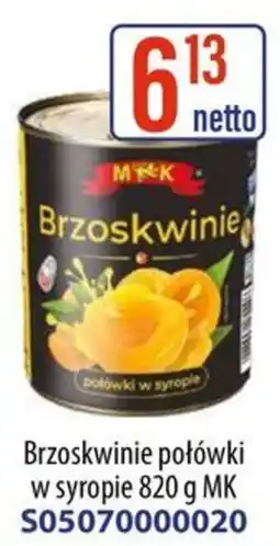 AT Brzoskwinie połówki w syropie MK oferta