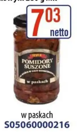 AT Pomidory Suszone w paskach oferta