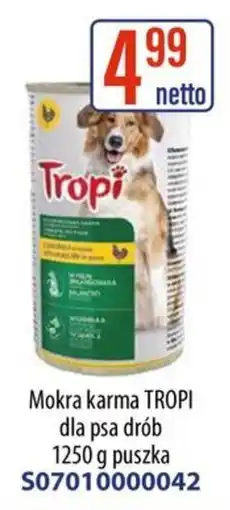 AT Mokra karma TROPI dla psa drób oferta
