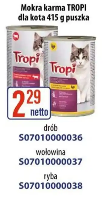 AT Mokra karma TROPI dla kota oferta