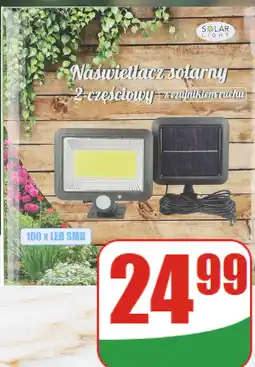 Dino Naświetlacz solarny 2-częściowy z czujnikiem ruchu Solar Light oferta