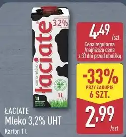 ALDI ŁACIATE Mleko 3,2% UHT oferta