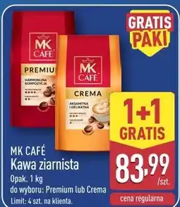 ALDI MK CAFÉ Kawa ziarnista Premium Lub Crema oferta