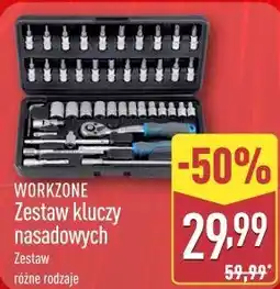 ALDI Zestaw kluczy nasadowych WORKZONE oferta