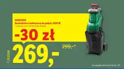 Lidl Rozdrabniacz do gałęzi Parkside oferta