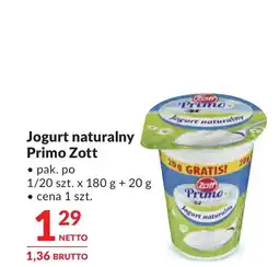 Makro Jogurt naturalny Primo oferta