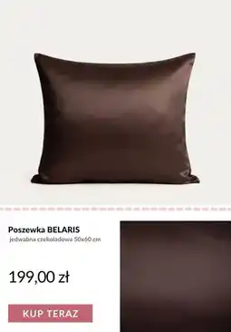 Homla Poszewka jedwabna BELARIS czekoladowa 50x60 cm oferta