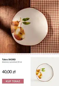 Homla Talerz deserowy Skord z gruszkami 20 cm oferta