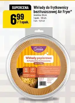 Polomarket Wkłady do frytkownicy beztłuszczowej Gosia średnica 16 cm oferta