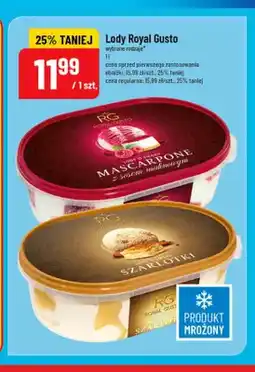 Polomarket Lody o smaku Mascarpone z sosem malinowym Royal Gusto oferta