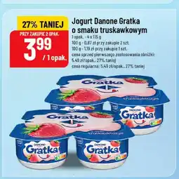 Polomarket Jogurt Danone Gratka o smaku truskawkowym 4-pak oferta