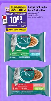 Polomarket Karma mokra dla kota Purina One Indoor 4-pak oferta