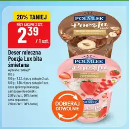 Polomarket Deser mleczny Polmlek Poezja Lux orzechowy z bitą śmietanką oferta