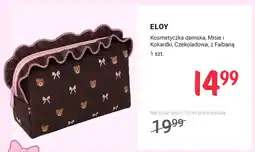 Rossmann Kosmetyczka damska ELOY Misie i Kokardki czekoladowa z falbaną oferta