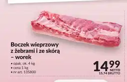 Makro Boczek wieprzowy z żebrami i ze skórą worek oferta