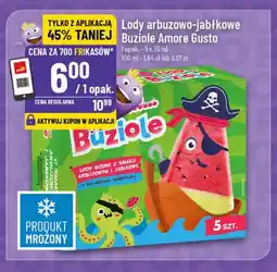 Polomarket Lody wodne arbuzowo-jabłkowe Buziole Amore Gusto 5-pak oferta