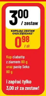 Polomarket Zestaw ciabatta z ziarnem + pasta Seko oferta